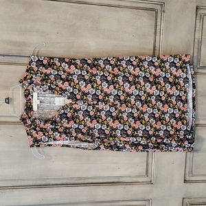 NWT - floral print sleeveless blouse by LOFT, Medium